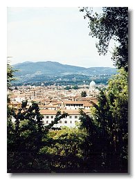 Florence view of Duomo from Piazzale Michelangelo